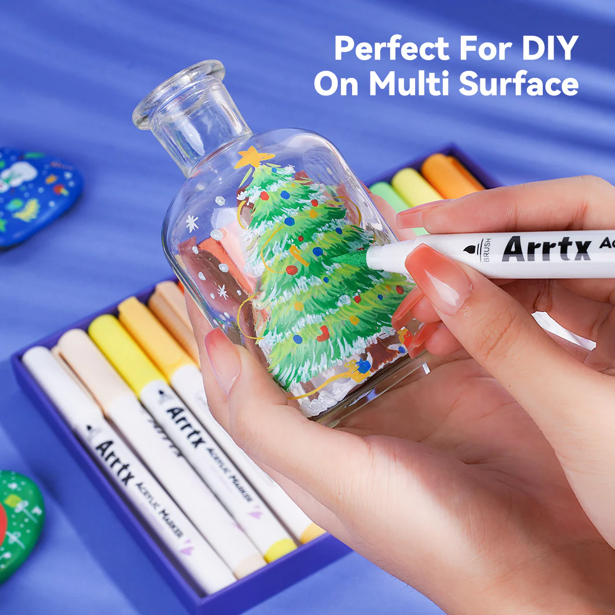 Arrtx 30B Colors Acrylic Paint Markers Paint Brushes - Image 8