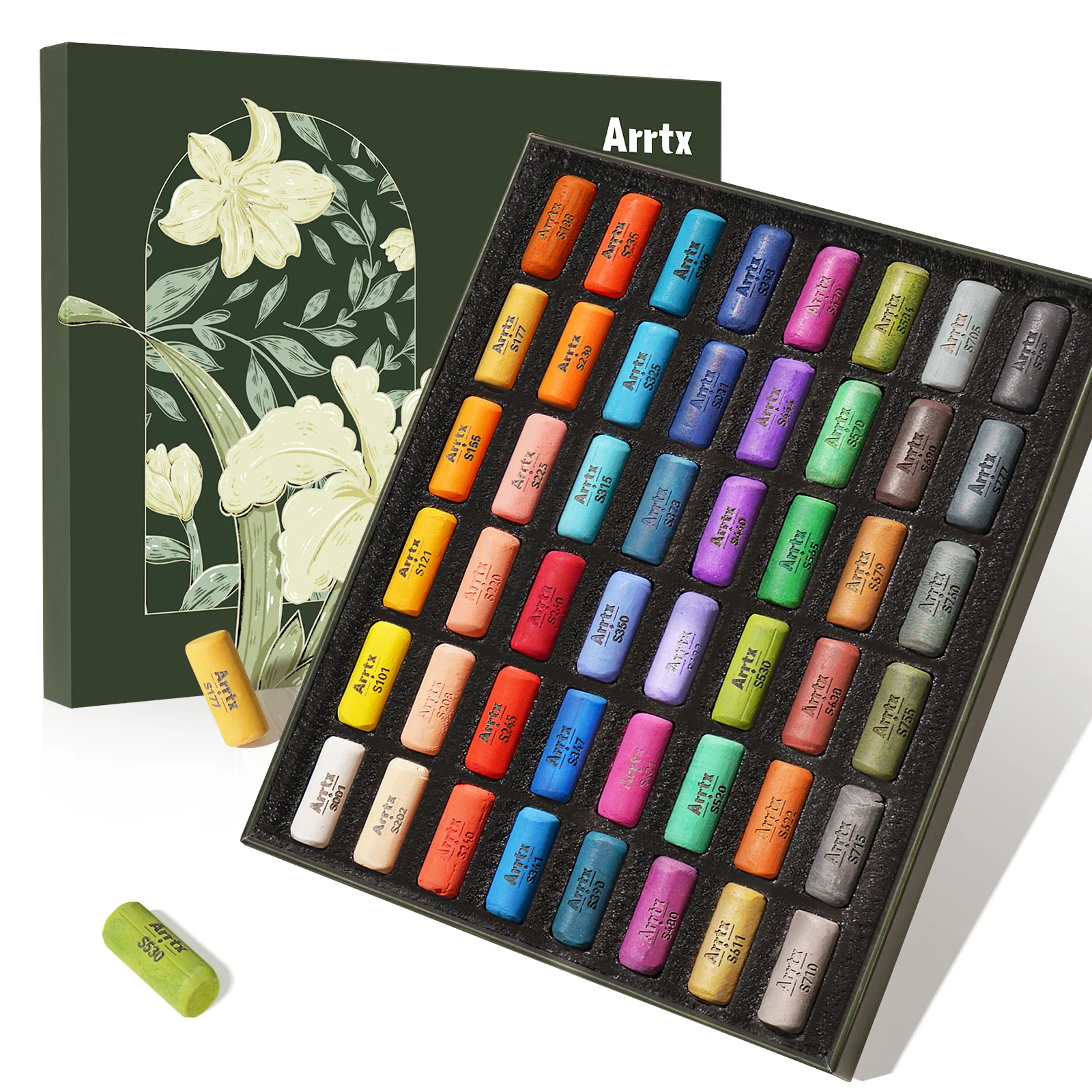 Arrtx 48 Colors Soft Pastels Set Pastels Drawing - Image 8