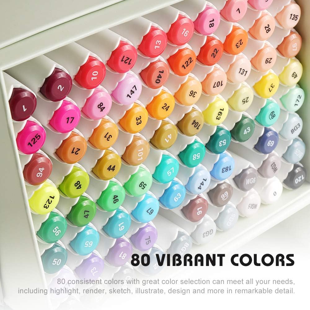 Arrtx ALP 80 Alcohol Markers Paint Marker Dual Tip - Image 11