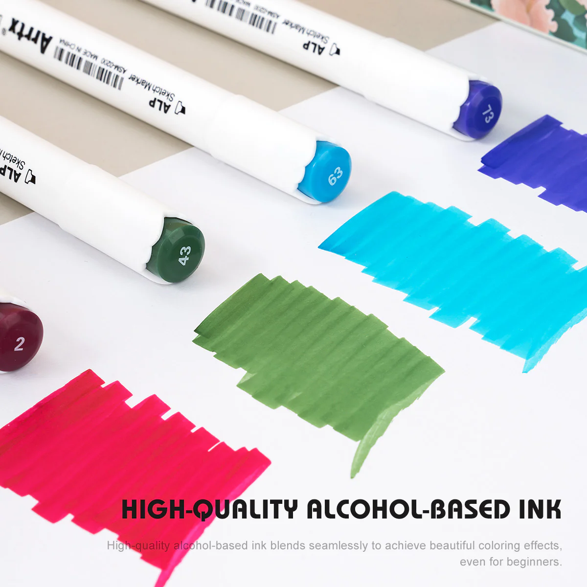 Arrtx ALP 80 Alcohol Markers Paint Marker Dual Tip - Image 8