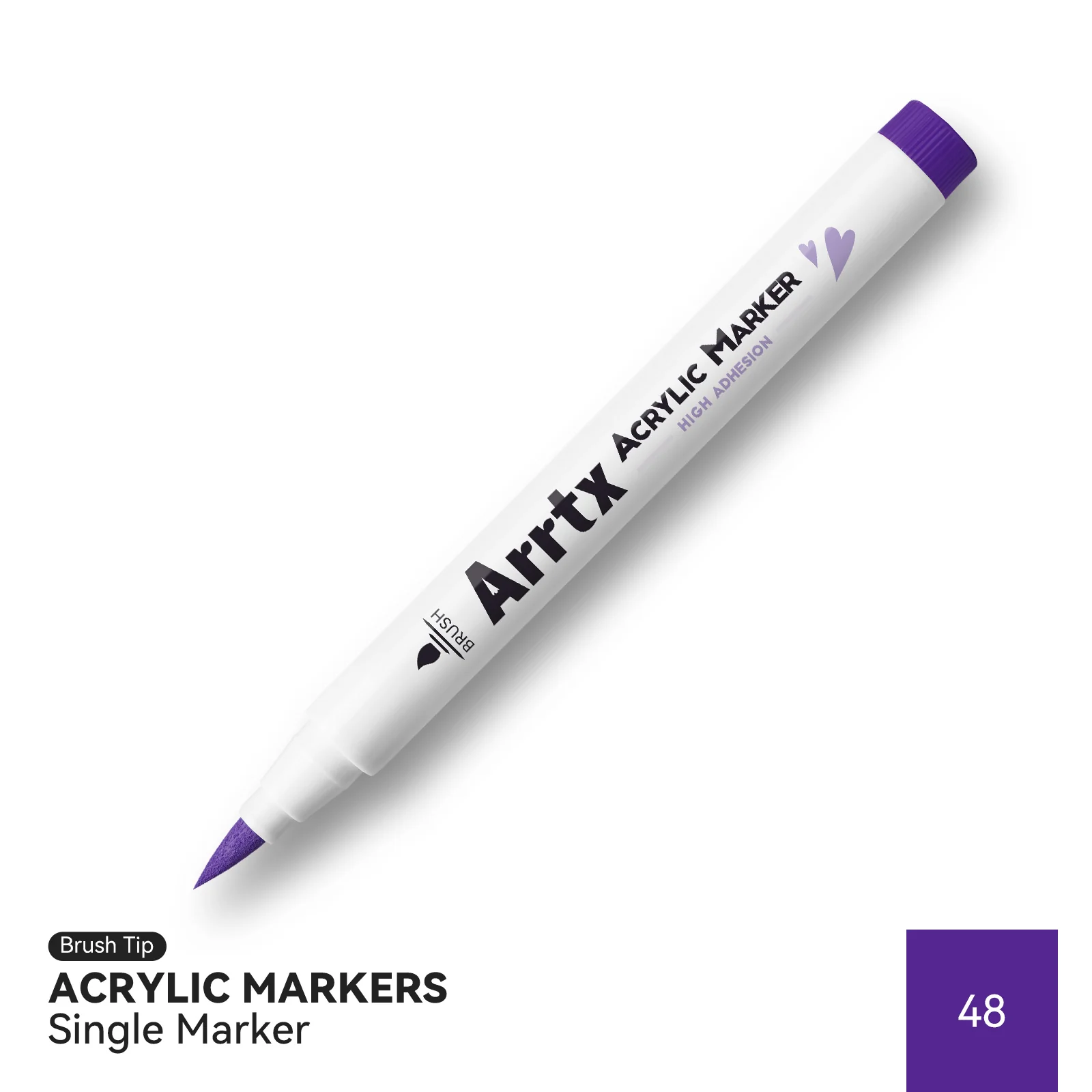 Arrtx Single Color Acrylic Paint Marker 48