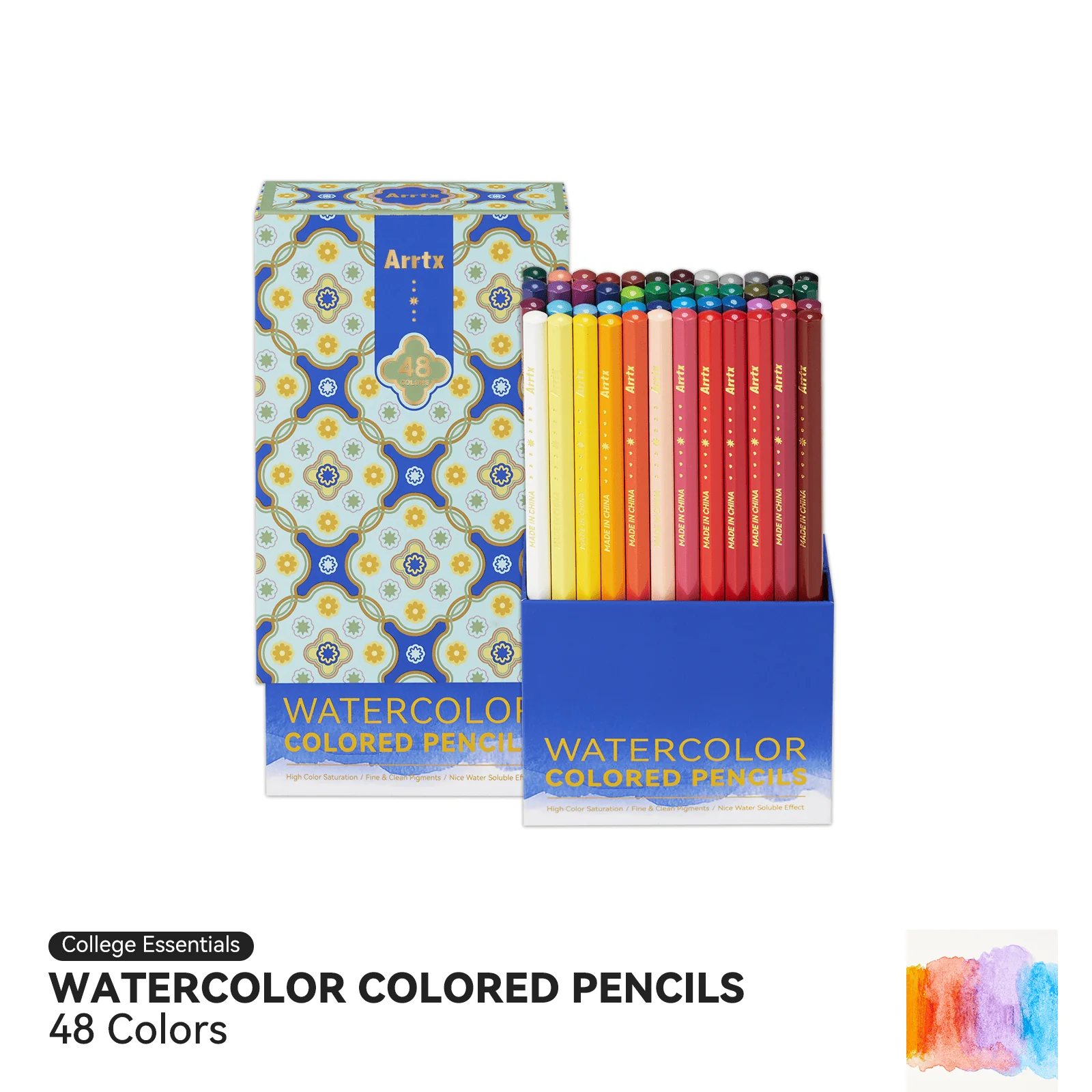 Arrtx Watercolor Pencils Set Premium Art Supplies Colored Pencils - Image 8