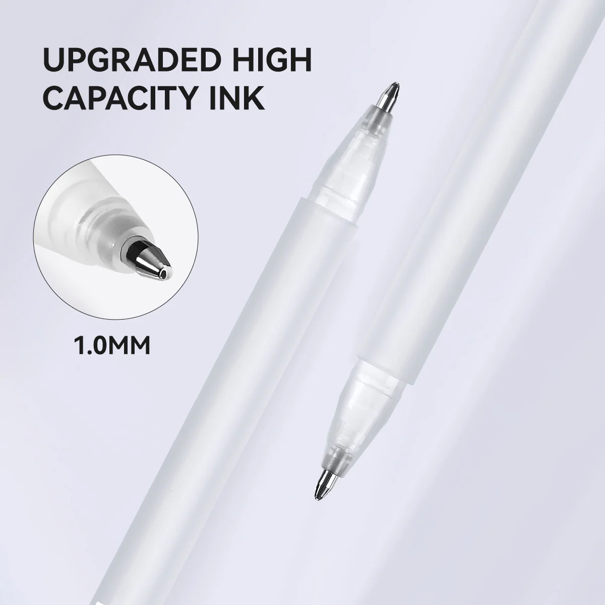 Arrtx Gel Pens White Color 8 Pack Large Capacity White Ink Pens - Image 3